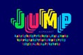 Jumping style font Royalty Free Stock Photo