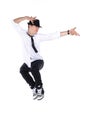 Jumping young dancer Royalty Free Stock Photo