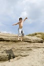 Jumpingboy Royalty Free Stock Photo