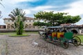 Jun 30,2018 : A carriage waiting for tourists at Las casas filipinas,Bataan, Philippines