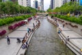 Jun 17, 2018 Citizens resting in the cheonggye plaza, South Korea