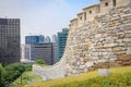 Jun 20 2017 Hanyangdoseong, a fortress wall in Namsan park, Seoul city, South Korea - Landmark of city Royalty Free Stock Photo