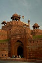 Indian National Flag on Lahore gate of Red Fort a unesco world heritage site