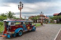 Jun 30,2018 : A jeepney waiting for tourists at Las casas filipinas,Bataan, Philippines