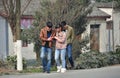 Jun Le, China: Teenagers Walking on Road