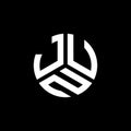 JUN letter logo design on black background. JUN creative initials letter logo concept. JUN letter design