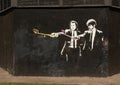 22 JUN 2016, MOSCOW, RUSSIA Pulp Fiction Selfie graffiti by Zoom