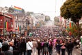 Crowed Castro district during San Francisco gay pride event in J Royalty Free Stock Photo