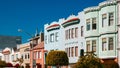 Typical colourful Victorian houses in San Francisco. California, USA