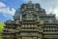 Shikhar of Shri Mahadev Temple, Tambdi Surla,is a 12th century Kadamba Style Shaivite temple of the Kadamba period Royalty Free Stock Photo