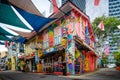 2020-JUN-14,Singapore:famous street haji lane is closed in singapore circuit breaker