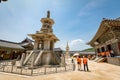 Jun 23, 2017 The stone pagoda Dabotap at Bulguksa temple in Gyeongju, South Korea - Tour destination Royalty Free Stock Photo