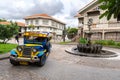 Jun 30,2018 : Tourists on a jeepney ride at Las casas filipinas,Bataan, Philippines