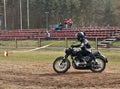 Classic Junak motorcycle speed test