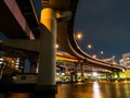 Junction in Japan Night view Royalty Free Stock Photo