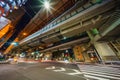 Junction in Japan Night view Royalty Free Stock Photo