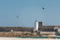 June 24, 2023 Balneario, Tarifa, Spain Beto Gomezi big air jumping kitesurfing kitesurf kiteloop jump GKA Kite World Tour