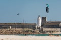 June 23, 2023 Balneario, Tarifa, Spain kitesurfing big air jumping levante wind kitesurf jump