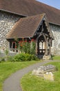 4 June 2023 The beautiful old cemetary with ancient headstones in the grounds of Holy Trinity C of E church in Cookham village, Royalty Free Stock Photo