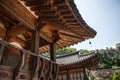 June 29, 2017: Beautiful Traditional Architecture. Photo taken on June 29, 2016 in Yongin City, South Korea Royalty Free Stock Photo