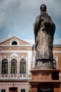 June 22, 2017 - Biysk, Altai Krai. Monument to Metropolitan Macarius, beatified, in the city of Biysk