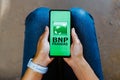 June 23, 2023, Brazil. In this photo illustration, the BNP Paribas logo is displayed on a smartphone mobile screen
