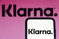 June 14, 2021, 2021, Brazil. In this photo illustration the Klarna Bank logo seen displayed on a smartphone