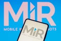 June 7, 2022, Brazil. In this photo illustration, the Mobile Industrial Robots MIR Robots logo is displayed on a smartphone