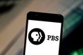 June 11, 2019, Brazil. In this photo illustration the Public Broadcasting Service PBS logo is displayed on a smartphone