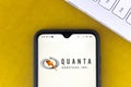 June 29, 2020, Brazil. In this photo illustration the Quanta Services logo seen displayed on a smartphone