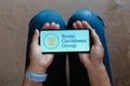 June 22, 2023, Brazil. Royal Caribbean Group logo is displayed on a smartphone screen