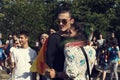 08 June 2019 Bulgaria People hugs during the Sofia Pride parade