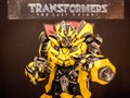 June 15, 2017: Bumblebee from Transformers: The Last Knight. It is the fifth installment of the live-action Transformers film Royalty Free Stock Photo