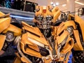 June 15, 2017: Bumblebee from Transformers: The Last Knight. It is the fifth installment of the live-action Transformers film Royalty Free Stock Photo