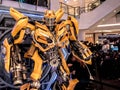 June 15, 2017: Bumblebee from Transformers: The Last Knight. It is the fifth installment of the live-action Transformers film Royalty Free Stock Photo