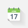 17 june calendar icon