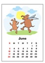 June 2018 calendar