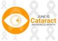June is Cataract Awareness Month illustration