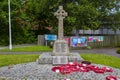 The Celtic Cross 1st World War memorial in Warsash Hampshir England