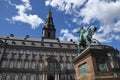 Christiansborg castle danish parliament building in Copenhagen Royalty Free Stock Photo