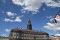 Christiansborg castle danish parliament building in Copenhagen Royalty Free Stock Photo