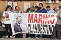 11 June 2015. Citizens protest against the gypsies and Mayor. Rome, Italy