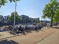 June 17, 2023 City of Amsterdam Netherlands building beautiful place scene european Royalty Free Stock Photo