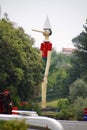 June 09 2015; Collodi, Italy; highest wooden Pinocchio in the world in Collodi, Tuscany