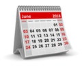 June 2018 - Calendar