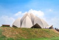 21 JUNE 2018, DELHI, INDIA. People visited Lotus Temple, New Delhi, India