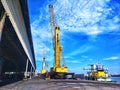 10 June 2018-Dockside crane working at BMT port, Thaliand