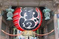 June 2018, Entrance balloon old Buddhist Shinshoji temple, Narita, japan