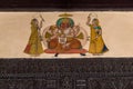 Ganesh painting in muli haveli Saurashtra Gujarat Royalty Free Stock Photo