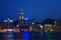 24 June 2008 Hong Kong Panorama Night Victoria Harbour Concept Royalty Free Stock Photo